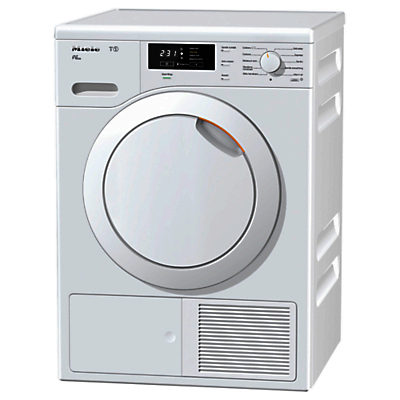 Miele TKB540 WP Freestanding Heat Pump Condenser Tumble Dryer, 8kg Load, A++ Energy Rating, White